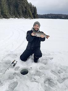 Benton Goes Ice Fishing!