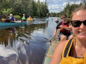 People canoeing in York river