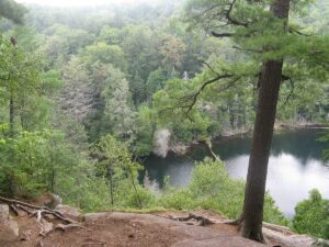 View from Hemlock Bluff trail in Algonquin Park