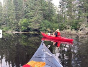 paddle on the river to High Falls