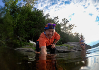 Enjoying the water at Clear Lake