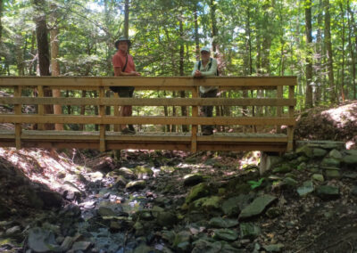 Walking bridge in Barnum Creek