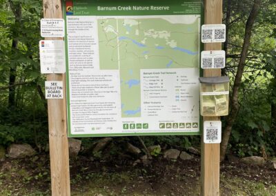 Signage board at entrance of Barnum